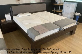 Komplettset Dico Avantgarde mit Bambus-Lattenrosten und Dermapur Spring H2 H3 200x200 cm.JPG